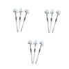 Healvian 3pcs Denture Brush False Teeth Cleaning Tool Double-Sided Toothbrush Brush Head for Fresher Breath view 1