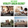 Organic Super Greens Capsules | Ultimate Green Blend of 6 Super Greens & Superfood Powder | 120 Capsules | Removes Toxins & Boost Energy | Gluten-Free, Vegan & Soil Association Certified view 2