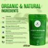 Organic Super Greens Capsules | Ultimate Green Blend of 6 Super Greens & Superfood Powder | 120 Capsules | Removes Toxins & Boost Energy | Gluten-Free, Vegan & Soil Association Certified view 3