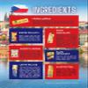 International Biscuit Gift Set with 7 packs of popular biscuits. Includes A4 glossy magazine and puzzles. Gift hamper for all occasions (Czech Republic) view 4
