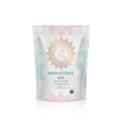 7C Boron | 60 High Strength Supplements - 200mg Boron-Glycinate per Serving | Non-GMO, Gluten & Allergen Free | Manufactured in The UK