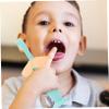 Healvian 3pcs Silicone Toothbrush Protective Baffle Training Toothbrush for Boy Girl Boys and Girls Bristles for Oral Care view 2