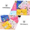 Hoement 3pcs Sanitary Napkin Storage Bag Women Toiletry Bag for Period Pads Canvas Random Style view 2
