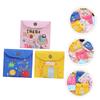 Hoement 3pcs Sanitary Napkin Storage Bag Women Toiletry Bag for Period Pads Canvas Random Style view 3