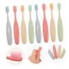 Healvian Soft Bristle Boys and Girls Toothbrushes 8pcs Set Candy Colors Manual Toothbrush for Children Ultra Soft Bristles Suitable for Baby Oral Care view 3