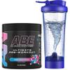 Applied Nutrition Bundle ABE Pre Workout 375g + Electric Shaker | All Black Everything Pre Workout Powder, Energy Drink, Physical Performance, Creatine, Beta Alanine, Caffeine (Bubblegum Crush) view 1