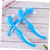 Healvian 3pcs Denture Toothbrush Double Sided Brush Head Denture Care Brush False Teeth Cleaner for Home Use Cleaning view 3