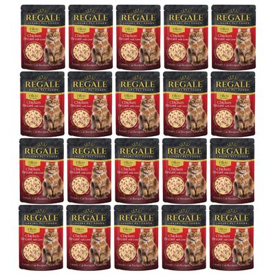 Regale Fillets in Sauce Cat Food - Chicken Breast with Liver - Give Your Feline Ffriend The Royal Treatment With RegaleChicken Breast Fillets With Liver In Sauce - Pack of 20 x 70g