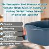 TENLITE Combo Colour Of High Grade Plastic Rectangular Washing Up Bowl with Integral Handle 12 Litre Capacity 39 x 32 x 16cm Kitchen Basin Sink Tidy Organiser For Home & Kitchen - (Silver, Navy) view 4
