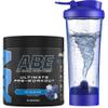 Applied Nutrition Bundle ABE Pre Workout 375g + Electric Shaker | All Black Everything Pre Workout Powder, Energy Drink, Physical Performance, Creatine, Beta Alanine, Caffeine (ICY Blue Raz) view 1