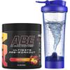 Applied Nutrition Bundle ABE Pre Workout 375g + Electric Shaker | All Black Everything Pre Workout Powder, Energy Drink, Physical Performance, Creatine, Beta Alanine, Caffeine (Fruit Punch) view 1