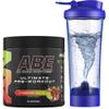 Applied Nutrition Bundle ABE Pre Workout 375g + Electric Shaker | All Black Everything Pre Workout Powder, Energy Drink, Physical Performance, Creatine, Beta Alanine, Caffeine (Strawberry Mojito) view 1