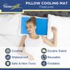 Homemate Deluxe Gel Cooling Mat Set - Mattress Pillow Cooling Gel Pad Cushion for Deep Sleep Night Sweats Cool Cold Compress Pain Relief Swelling Inflamation Reduction (Pillow) view 2