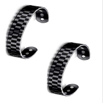 2 Pcs Prostapower Magnetic Copper Band, 2024 Powerful Copper Band, Magnetic CopperProstate Band for Men Restore Erectile Confidence and Regain Vitali(Black)