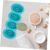 KONTONTY 2pcs Massage Soap Mold Silicone Cavities DIY Soap Making Molds for Handmade Bath Bar view 2