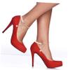 JEWEDECO Pearl Chain Ankle Straps for Shoes, Decorative Shoe Strap for High Heels, Detachable Metal Buckle Design, Elegant Slip-proof Heel Accessory, 2pcs view 4