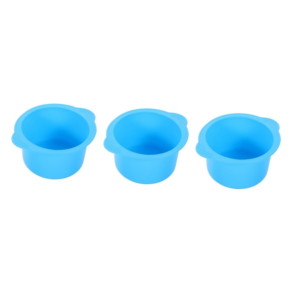 Baluue 3pcs Silicone Waxing Bowl for Hair Removal Wax Warmer Replacement Wax Bowl Liner Warmers for Bikini Hair Removal