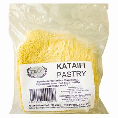 Theos Kadaifi Pastry Threads Fresh Kadayif Greek style dubai chocolate kataifi 400 Gram by Pufai Grocery