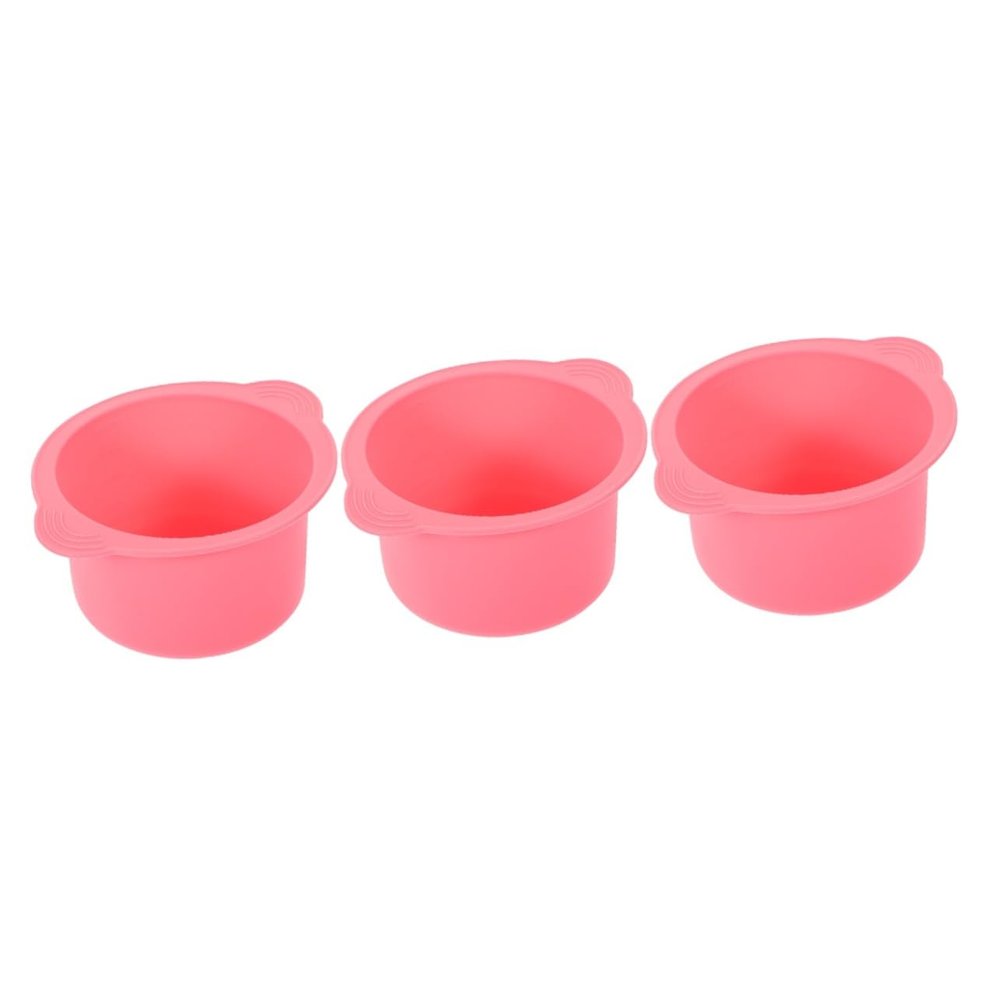 Baluue 3pcs Silicone Bowl for Wax Warmer Hair Removal Wax Warmer Liner Silicone Pot Liner for Hot and Melts