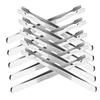 BELLIFFY 30pcs Stainless Steel Flat Head Tweezers for Philately Stamp Collecting Hobby Eyelash Tool Precision Photo Tweezers for Collector Use view 2