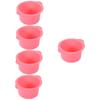 Baluue 5pcs Silicone Waxing Bowl Replacement for Hair Removal Wax Warmer Bowl for Eyebrow Waxing and Hot Procedures view 1