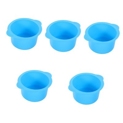 HONMEET 5pcs Hair Removal Wax Machine Cleaner Wax Bowl for Hair Removal Remover Air Fryer Oven Air Fryer Accessories Wax Mitts Waxing Kit Wax Warmer Replacement Dish Sky-blue