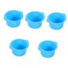 HONMEET 5pcs Hair Removal Wax Machine Cleaner Wax Bowl for Hair Removal Remover Air Fryer Oven Air Fryer Accessories Wax Mitts Waxing Kit Wax Warmer Replacement Dish Sky-blue view 1