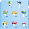 Transportation Theme Cupcake Toppers and Wrappers, Set of 48pcs Cupcake Decorations Supplies, Ambulance Taxi School Bus Train Airplane for Kids Boys Girls Birthday Baby Shower Party Supplies view 4