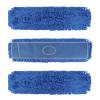 36 Inch Dust Mop Head: Replacement Medium Washable Commercial Mop Head - Sweeper and Janitorial Dust Mop Head Replacement Blue (Blue - 36 Inch, 3 Pack) view 1