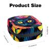 Sanitary Napkin Storage Bag, Cat Pattern-1416 Tampon Zipper Bags Pouch, Period Bag for Teen Girls Feminine Menstruation Purse view 2