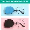 12 Pcs Glasses Eye Patch - Reusable Eye Patches for Glasses, Lazy Eye, Amblyopia, Strabismus Vision Improvement, Non-Woven Fabric Eye Patches for Adults & Kids, Black and Blue view 3