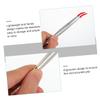 WOONEKY 4pcs Stamp Tweezers Precision Elbow Tweezers Wide Tip for Jewelry Lab Use view 3