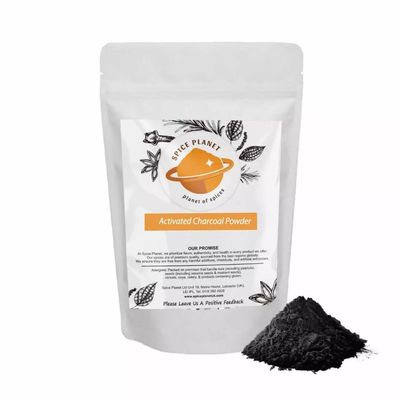 Activated Charcoal Powder Natural Food Grade Spice Planet Free UK P&P UK (90g)