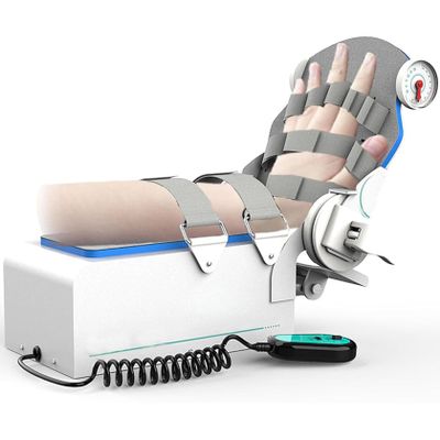 YEHOZZ Electric Elbow Joint Rehabilitation Device, Elbow flexion and extension trainer with 5 fixed fingers and movable joint design, for hemiplegia exercise
