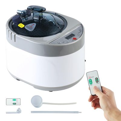 Portable Sauna Steamer 2000W with Remote Control and Timer Display - Body Therapy Steamer Pot for Stress Relief and Emotion Regulation