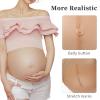 XRSMOU Silicone Fake Pregnant Belly, Artificial Pregnant Belly, Lightweight Silicone Pregnant Belly Clothes,for Role-playing Cross-dressers (Color#3 L) view 2