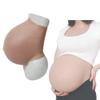 XRSMOU Silicone Fake Pregnant Belly, 3-9 Months, for Crossdresser Actor Props, Role Play Fake Pregnant Belly Costume (#2 L(8) view 1