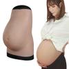 XRSMOU Realistic Silicone Belly, Fake Pregnant Belly 9 Months, Artificial Pregnant Belly Costume for Cosplay Role Play (Color#3) view 1