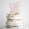 AHAORAY Half Way To One Cake Topper - Rose Gold Glitter 6 Months Birthday Decorations Supplies - Half Birthday Decorations Baby Girl, for Baby Shower/Gender Reveal Party/Baby Party Photo Booth Props view 2