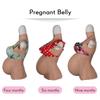 XRSMOU Silicone Fake Pregnant Belly, Cross-dresser Breastplate, 3, 6, 9 Months, Movie Props Role Play, Artificial Simulation Belly (#4 Silicone 6 Month) view 2