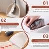 Dust Pan Brushes Set Plastic Mini Dustpan and Brush,13.6x9.1" Brush and Pan Set with High-Density Bristle, Reusable Broom and Dustpan Set for Home Kitchen view 3