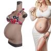 XRSMOU Silicone Fake Pregnant Belly, 3, 6, 9 Months Movie Props Role Play Transvestite, Transgender Breastplate (#3 3 Months) view 1