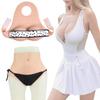 XRSMOU Silicone Fake Breast Vest, Artificial Simulation Sling, Silicone Vagina Panties, Fake Vagina Hidden Boxer Briefs (#3 B cup Cotton) view 1