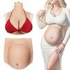 XRSMOU Silicone Pregnancy Belly Band Fake Breasts, G Cup Cotton Filling, Artificial Simulation Skin Inflatable and Adjustable,for Cosplay Crossdressers (#01 M belly) view 1