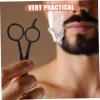 HAPINARY Beard Care Kit Scissors Mustache Trimming Shears Comb Storage Bag for Barbershop Home Travel view 2