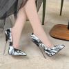 LIUGUISUOCHBH Women's 16 CM High Heels. Unisex Men Women Stiletto Heels. Fetish High Heels for Pole Dancing Strippers.,Black,2 UK view 4