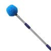 Cobweb Duster with Pole, 10ft Stainless Steel Pole Cobweb Brush with Medium-Stiff Bristles for Walls Beams Shelves Iight Fixtures and Window Screens view 1