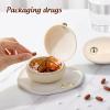 KOMBIUDA 2pcs Outdoor Pill Box Compact Day Pill Case Easy to Fill Clean for Travel Daily Use view 4