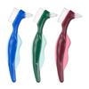 SEWOART Denture Cleaning Brush Set with Double Bristle Heads and Ergonomic Handle for Easy False Teeth Maintenance view 1