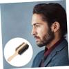 HAPINARY Vegan Beard Brush Soft Bristle Brush for Beard Grooming Barber Hair Men Hair Double-sided Shredded view 2